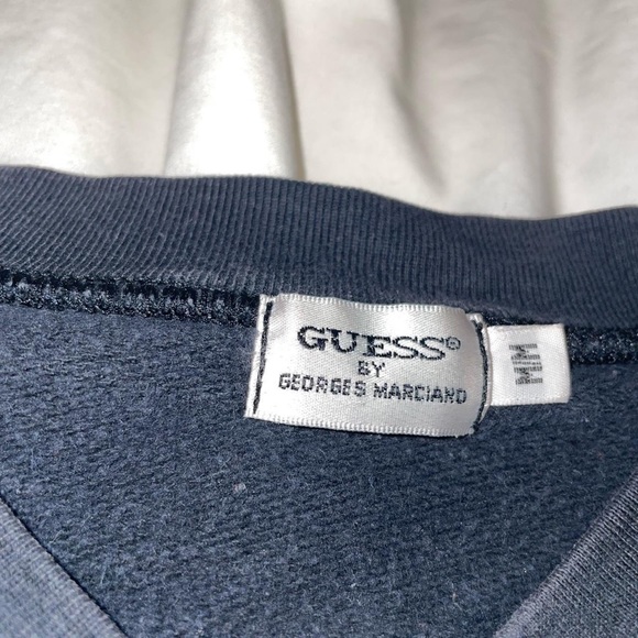 vintage guess v neck crewneck sweater - Picture 2 of 2